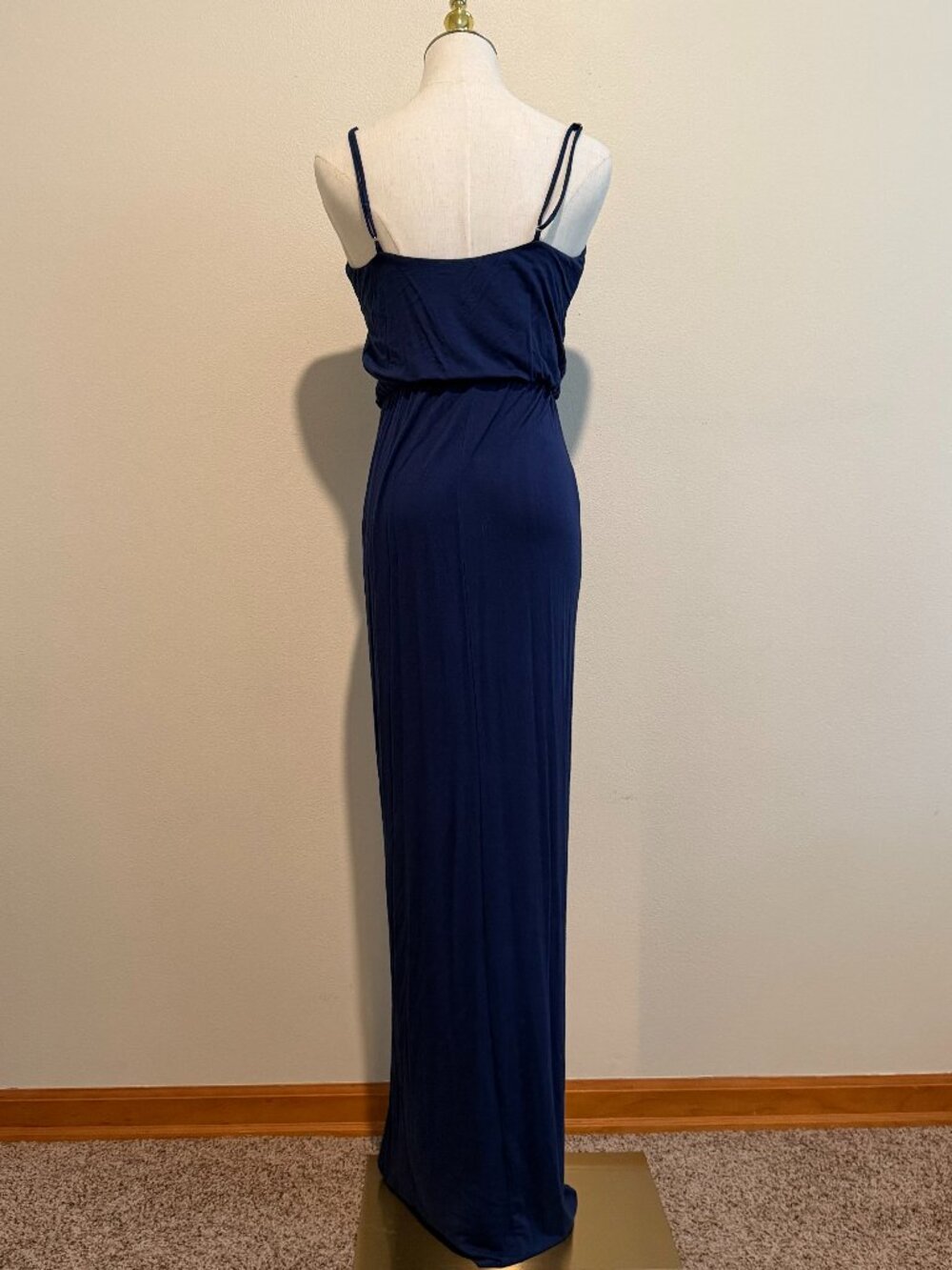 Lulus Blue Side Slit Maxi Dress Size Medium - Picture 6 of 12